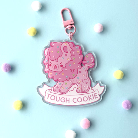 Tough Cookie Lion Keychain