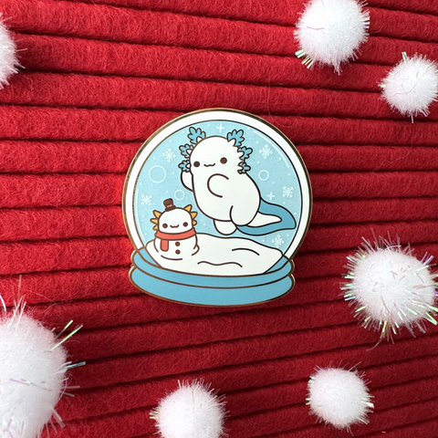 Snowman Snow Globe Lotl Enamel Pin