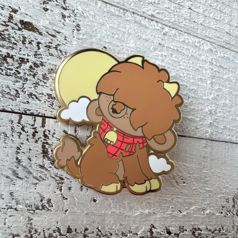 Fang the Werewolf Cow Enamel Pin
