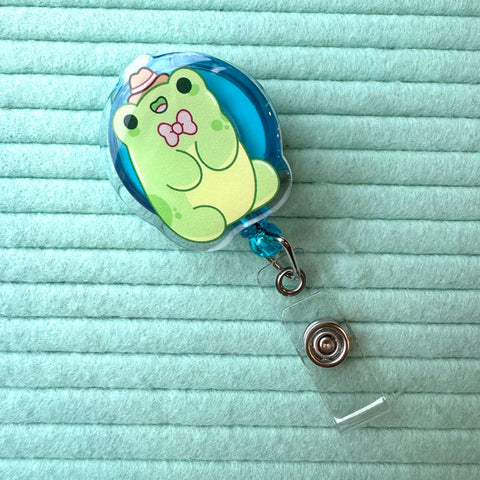 Frog Nugget Badge Reel