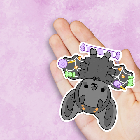 Bright Bat Spider Costume Vinyl Sticker