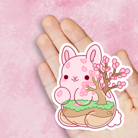 Terrarium Bunny Vinyl Sticker