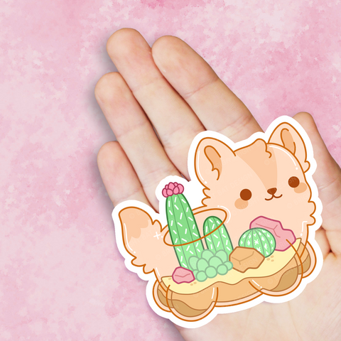 Terrarium Coyote Vinyl Sticker