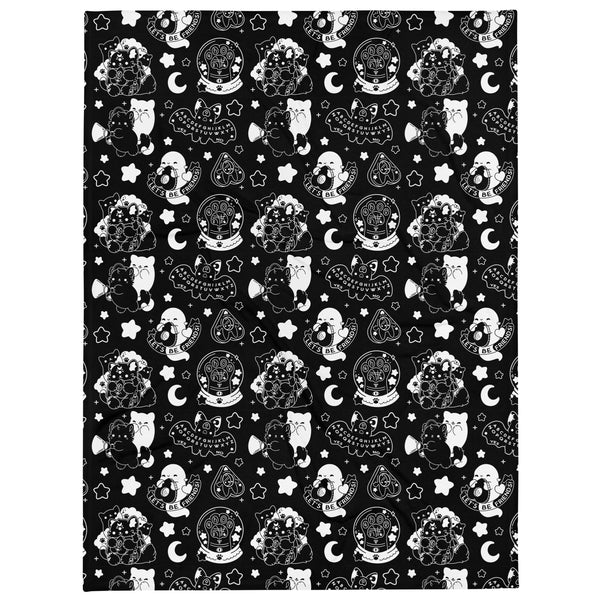 Paranormal Nuggets (Black) Throw Blanket