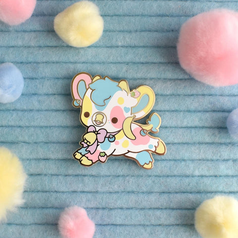 Mini Strawberry Cow Pin