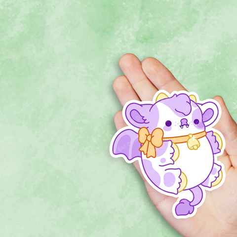 Boo the Bat Cow Nugget Vinyl Sticker