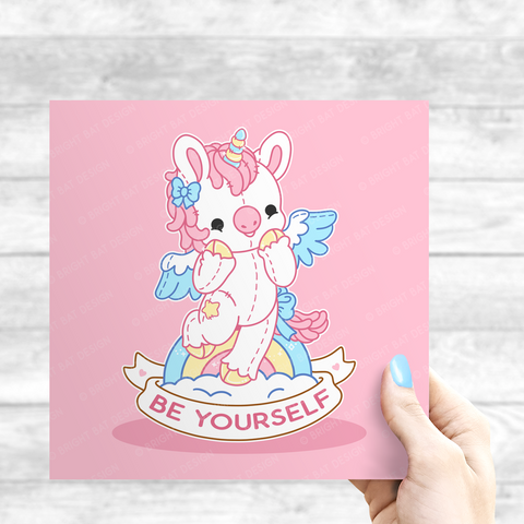 Be Yourself Unicorn Print