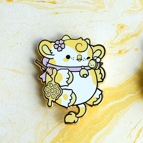 Bumble the Honey Cow Nugget Enamel Pin