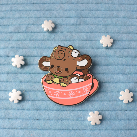 Coco the Hot Chocolate Cow Enamel Pin