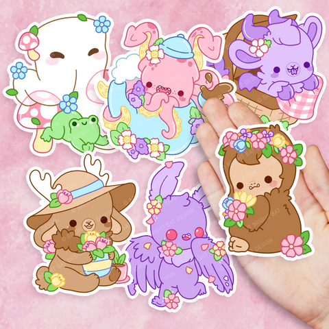 Cottage Cryptids Vinyl Sticker Set