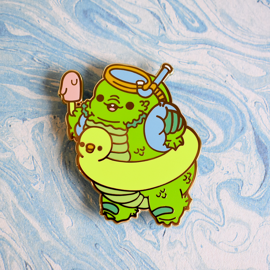 Creature Goes to the Lagoon Enamel Pin