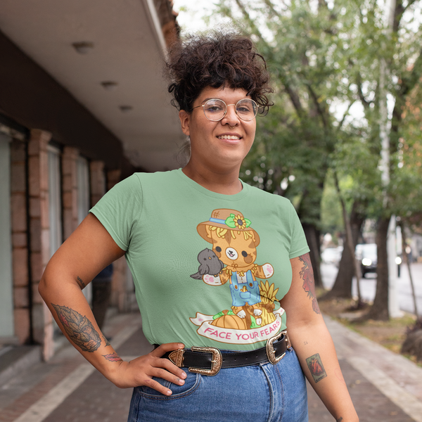 Face Your Fears Scarecrow Cat TShirt