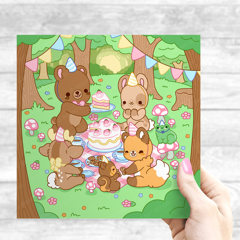 Forest Party Print