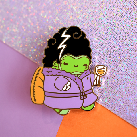 Frankenstein's Bride Spa Day Enamel Pin