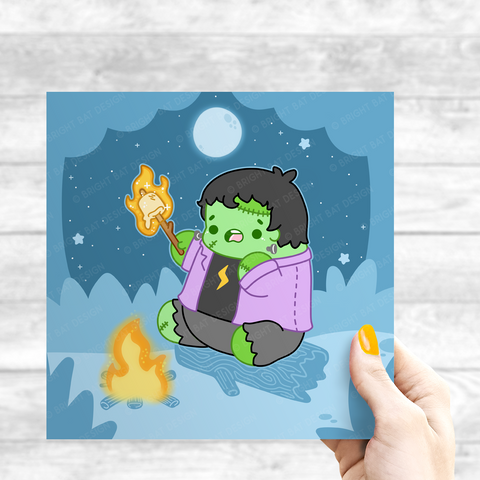 Frankenstein's Campfire Print