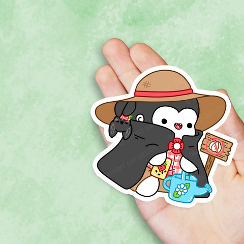 Gardening Dracula Vinyl Sticker