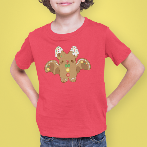 Gingerbread Bat Kids TShirt