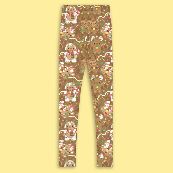 Gingerbread Nuggets Youth Leggings