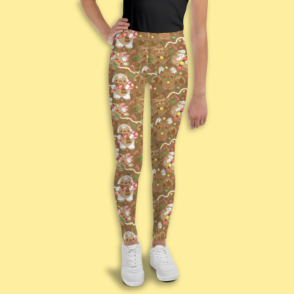 Gingerbread Nuggets Youth Leggings