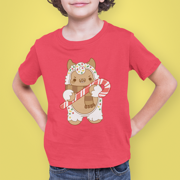 Gingerbread Yeti Kids TShirt
