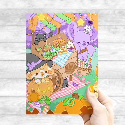 Halloween Market Print