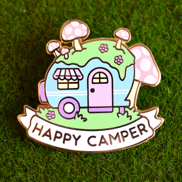 Happy Camper Enamel Pin