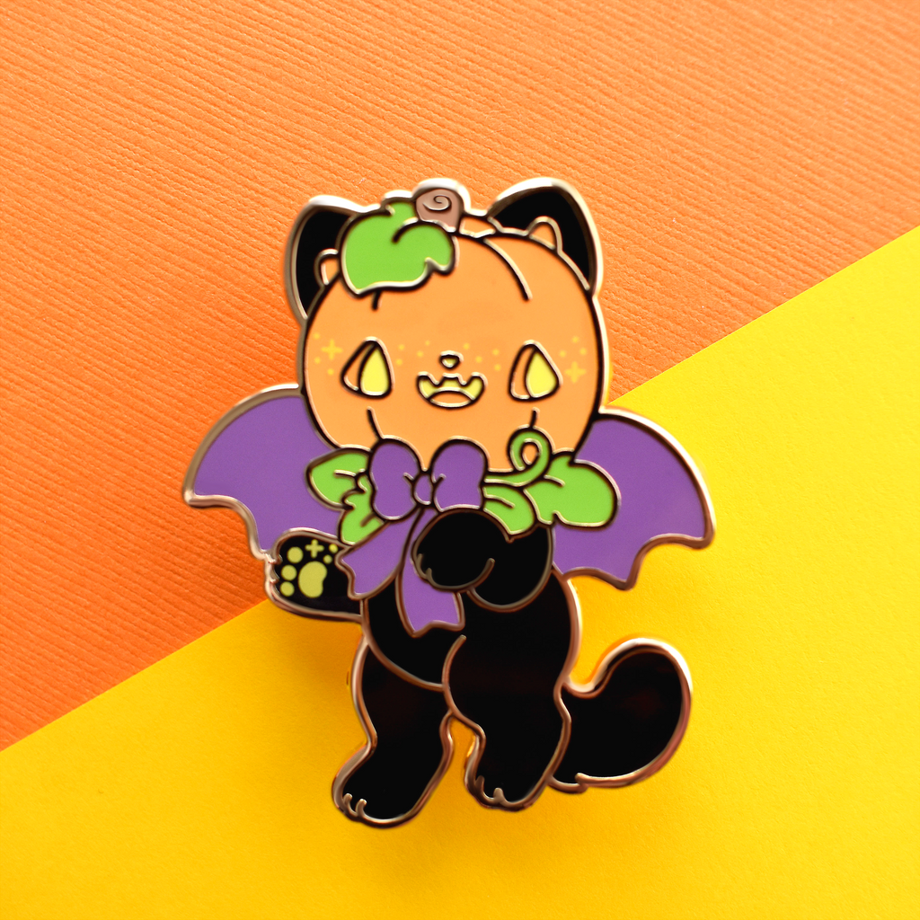 Hocus the Halloween Cat Enamel Pin