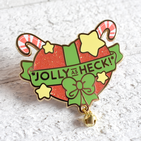 Jolly As Heck Enamel Pin