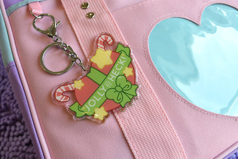 Jolly As Heck Acrylic Charm Keychain / Ornament