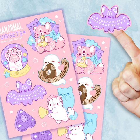 Paranormal Nuggets Sticker Sheets (2 Pack - Pastel)