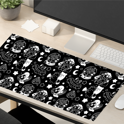 Black Paranormal Nuggets Large Desk Mat