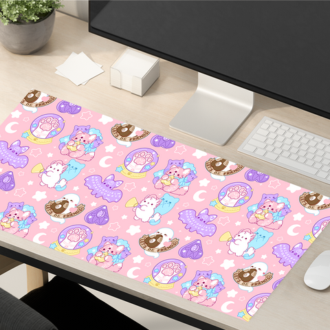 Pastel Paranormal Nuggets Large Desk Mat