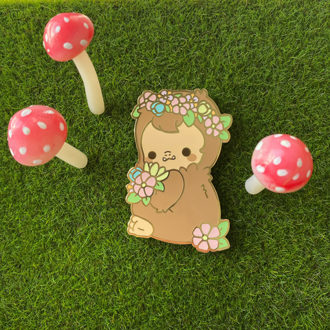 Big Foot Bouquet Enamel Pin