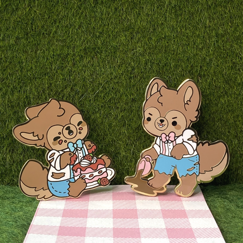 Tea Party Werewolves Enamel Pin Set