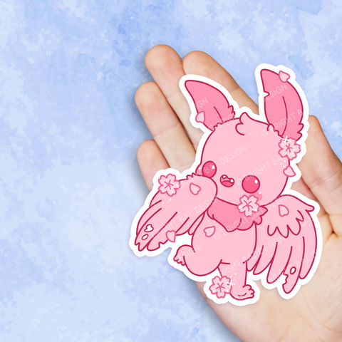 Sakura Mothman Vinyl Sticker
