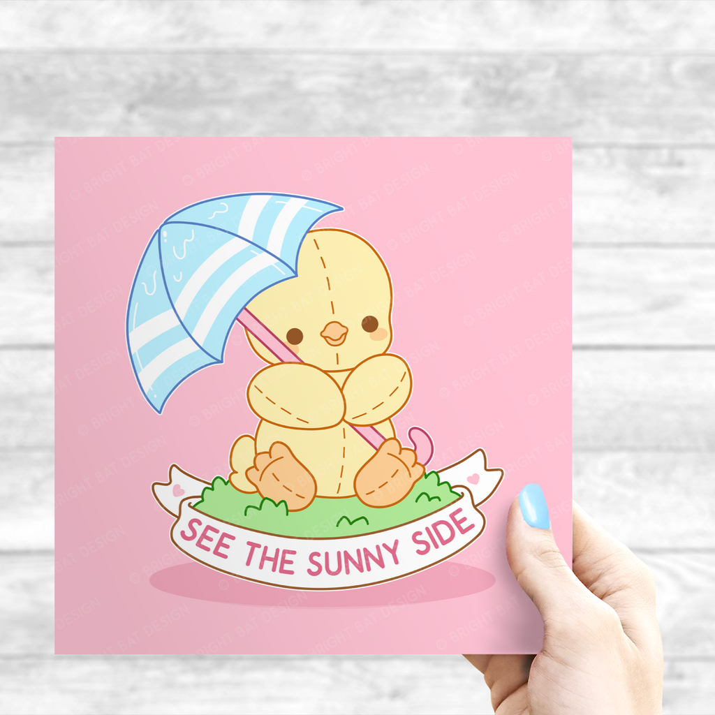 See The Sunny Side Duck Print
