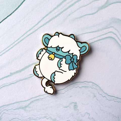 Slushie the Snow Cow Nugget Enamel Pin