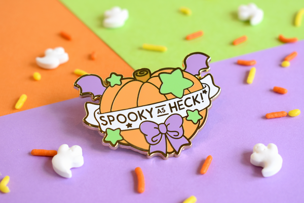 Spooky As Heck Enamel Pin