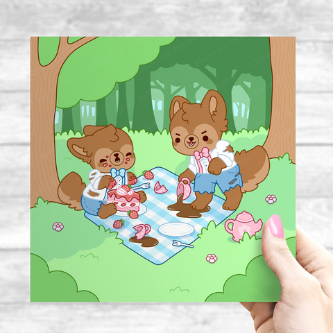 Tea Party Werewolves Print