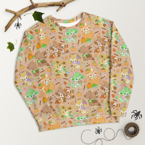Harvest Cows All-Over Sweatshirt