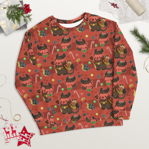 Krampus All-Over Sweatshirt