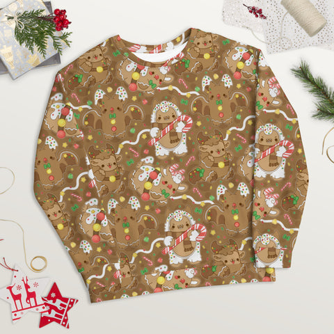 Gingerbread Nuggets All-Over Sweatshirt