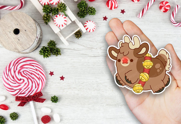 Rudolph the Reindeer Vinyl Sticker