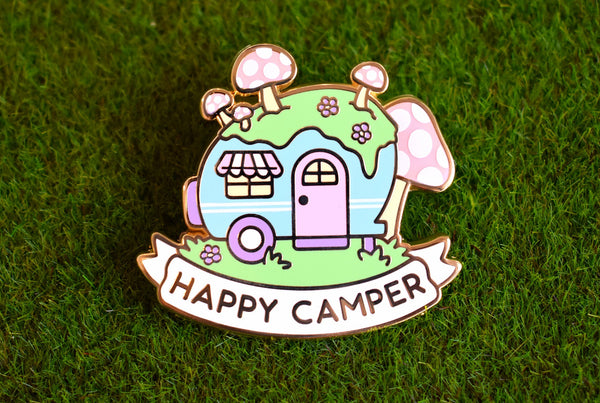 Happy Camper Enamel Pin