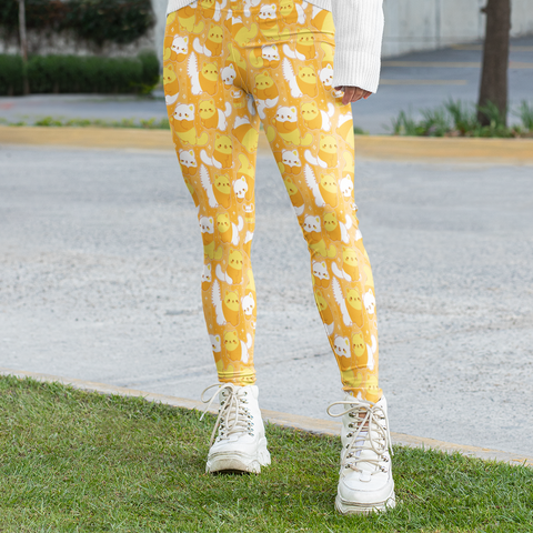 Candy Corn Cats Leggings