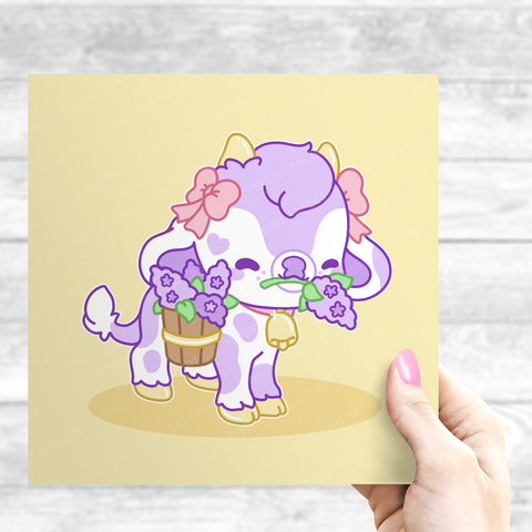Bloom the Lilac Cow Print