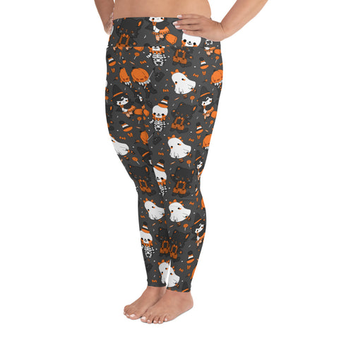 Vintage Halloween Plus Size Leggings