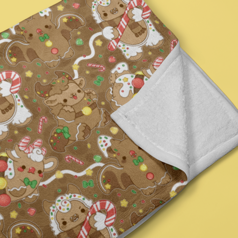 Gingerbread Wrapping Paper – Bright Bat Design