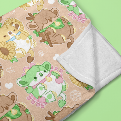 Harvest Cow Nuggets Throw Blanket