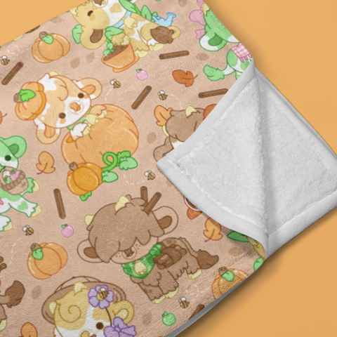 Harvest Cows Throw Blanket
